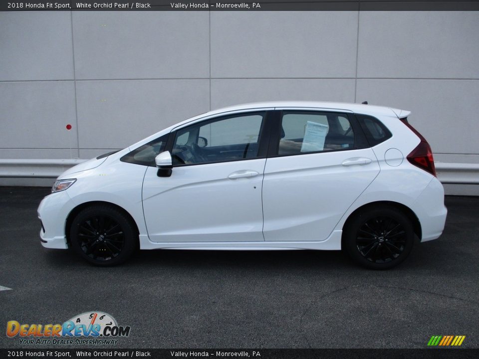 2018 Honda Fit Sport White Orchid Pearl / Black Photo #2
