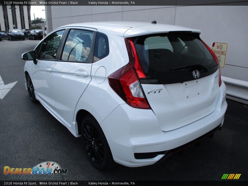 2018 Honda Fit Sport White Orchid Pearl / Black Photo #3