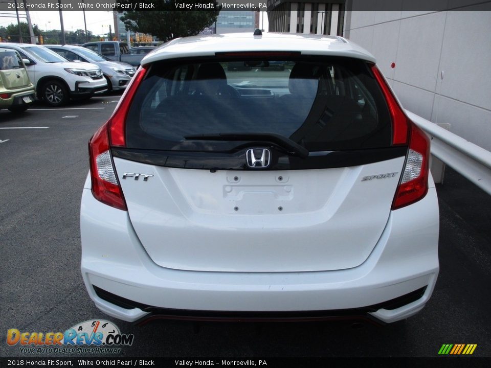 2018 Honda Fit Sport White Orchid Pearl / Black Photo #4
