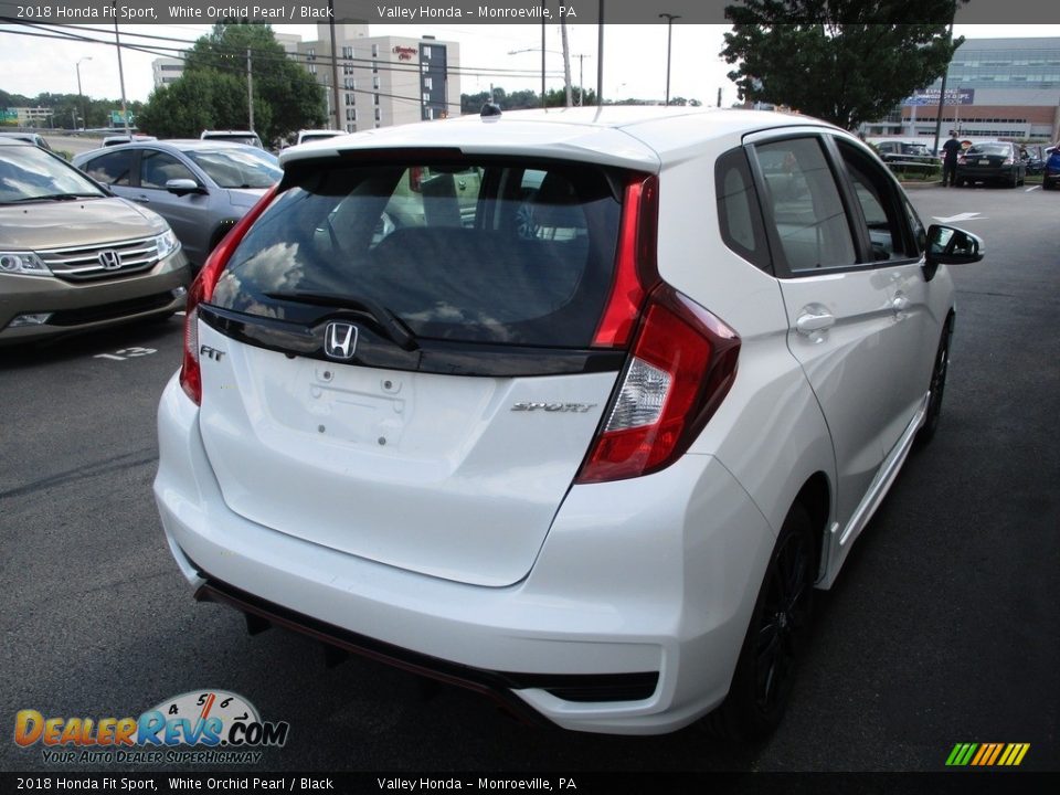 2018 Honda Fit Sport White Orchid Pearl / Black Photo #5