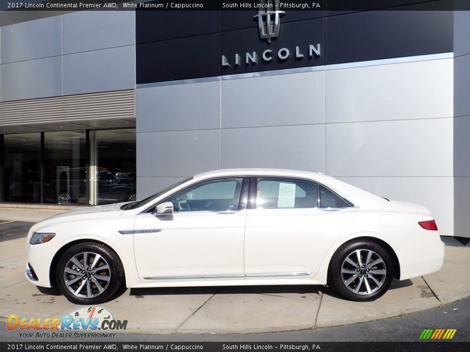 2017 Lincoln Continental Premier AWD White Platinum / Cappuccino Photo #2