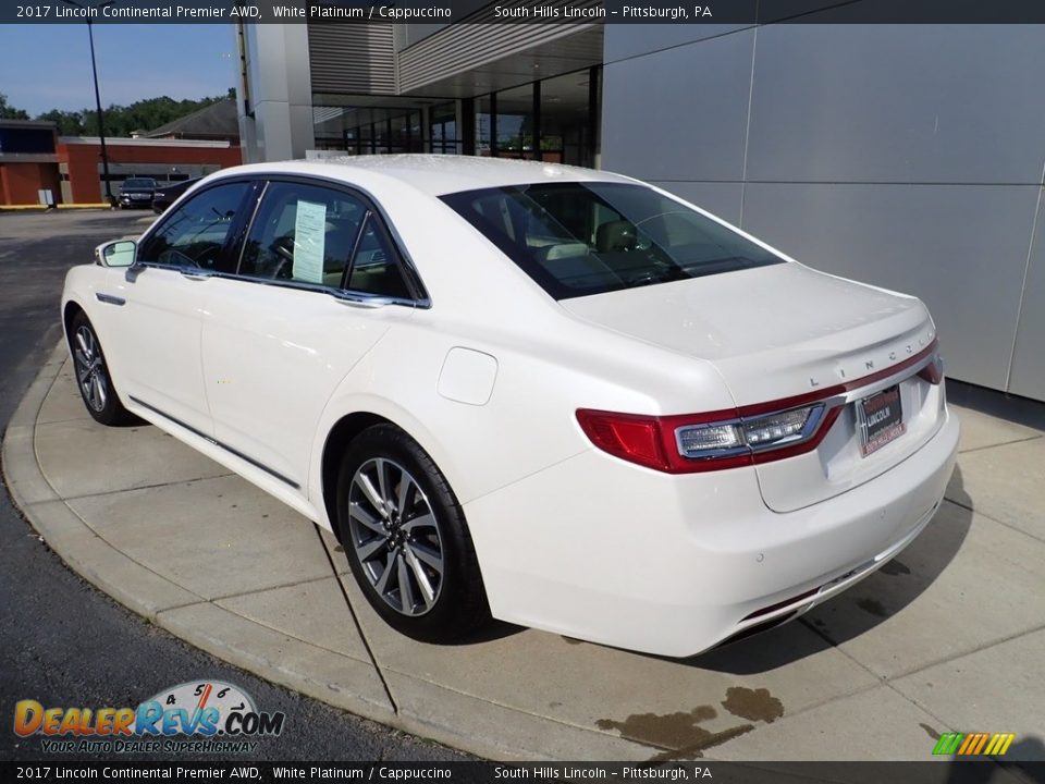 2017 Lincoln Continental Premier AWD White Platinum / Cappuccino Photo #3