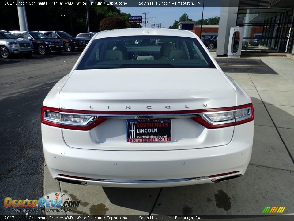 2017 Lincoln Continental Premier AWD White Platinum / Cappuccino Photo #4