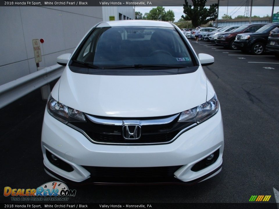 2018 Honda Fit Sport White Orchid Pearl / Black Photo #9