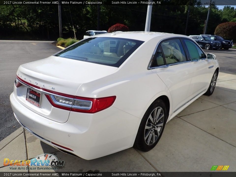 2017 Lincoln Continental Premier AWD White Platinum / Cappuccino Photo #6