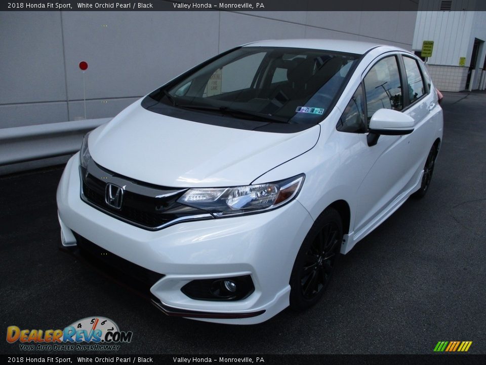 2018 Honda Fit Sport White Orchid Pearl / Black Photo #10
