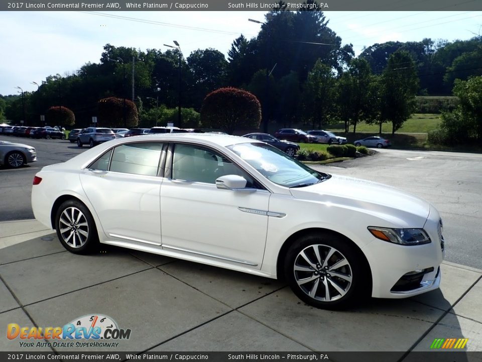 2017 Lincoln Continental Premier AWD White Platinum / Cappuccino Photo #7