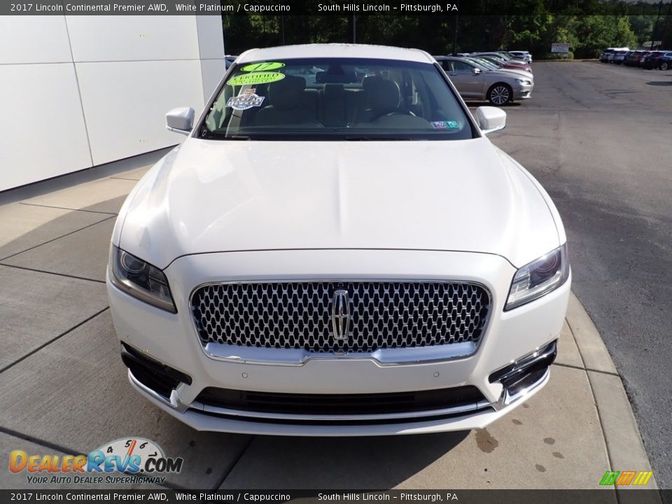 2017 Lincoln Continental Premier AWD White Platinum / Cappuccino Photo #9