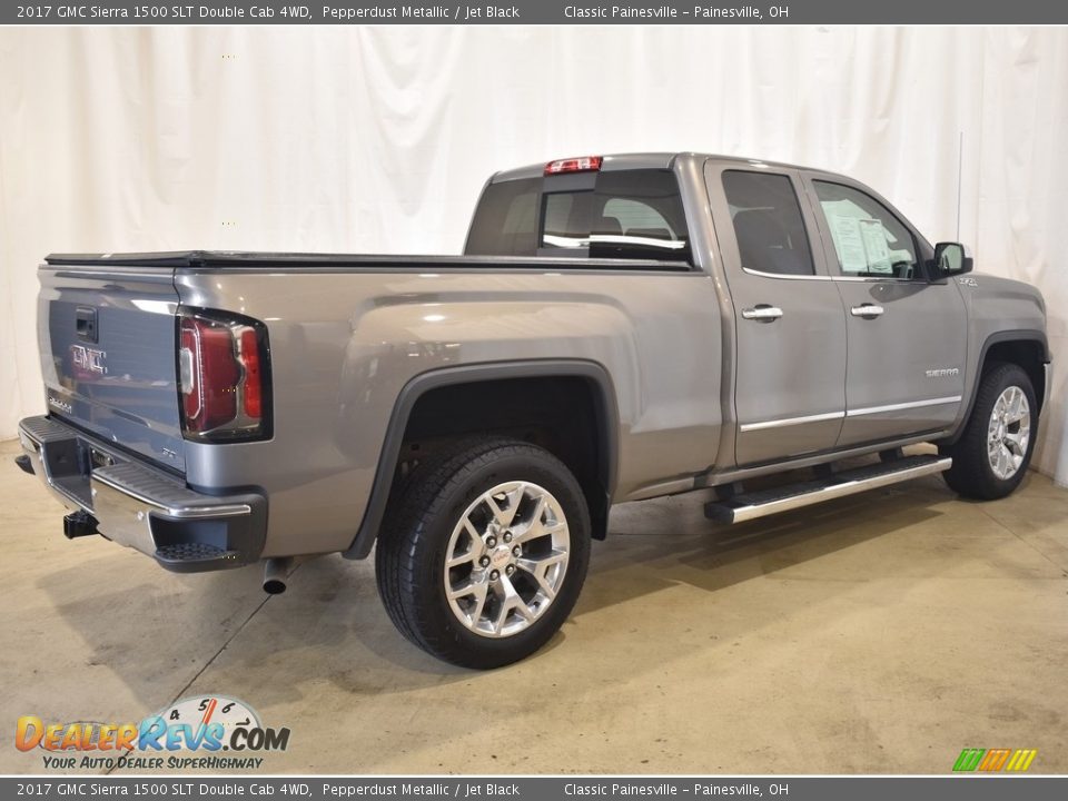 2017 GMC Sierra 1500 SLT Double Cab 4WD Pepperdust Metallic / Jet Black Photo #2