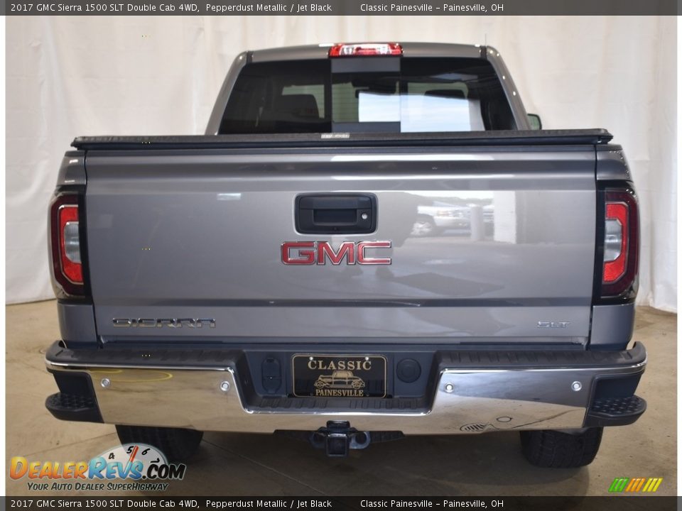 2017 GMC Sierra 1500 SLT Double Cab 4WD Pepperdust Metallic / Jet Black Photo #3