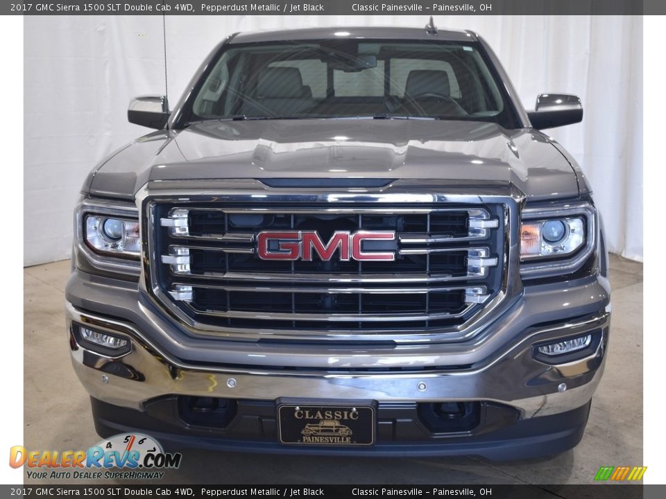 2017 GMC Sierra 1500 SLT Double Cab 4WD Pepperdust Metallic / Jet Black Photo #4