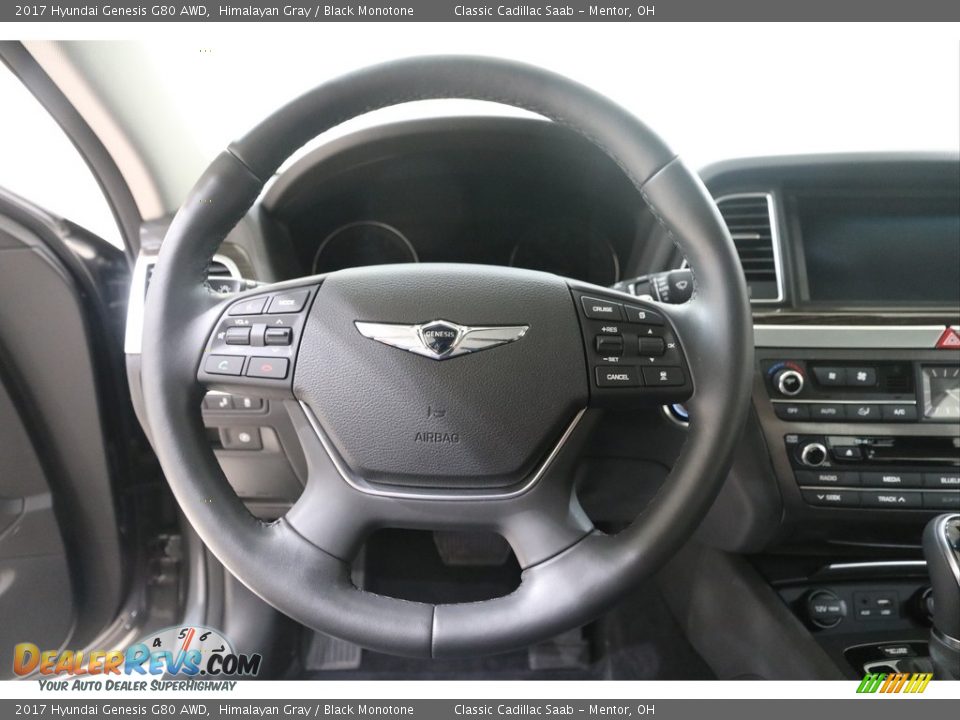 2017 Hyundai Genesis G80 AWD Himalayan Gray / Black Monotone Photo #7