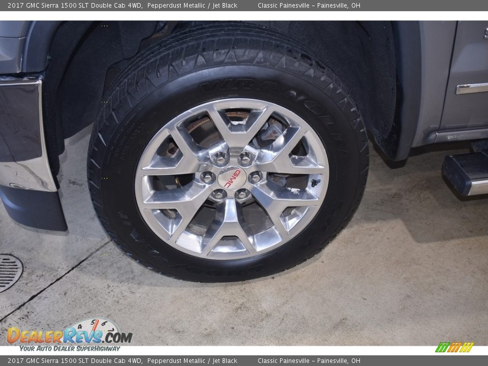 2017 GMC Sierra 1500 SLT Double Cab 4WD Pepperdust Metallic / Jet Black Photo #5
