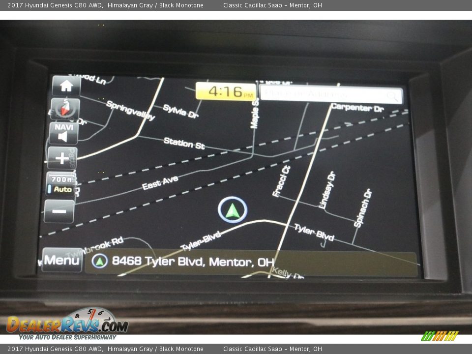 2017 Hyundai Genesis G80 AWD Himalayan Gray / Black Monotone Photo #10