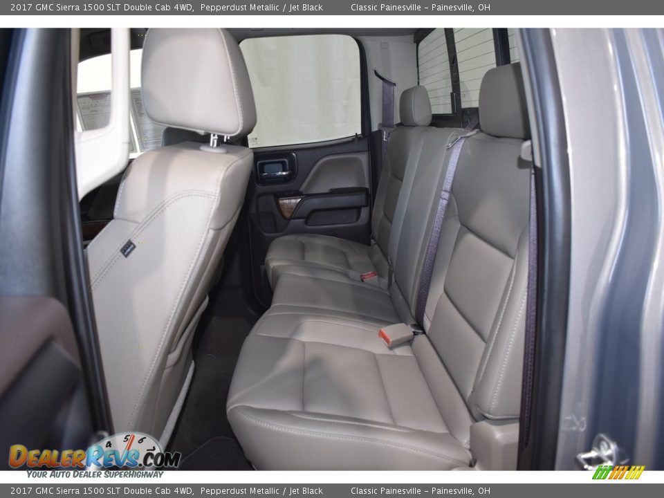 2017 GMC Sierra 1500 SLT Double Cab 4WD Pepperdust Metallic / Jet Black Photo #8