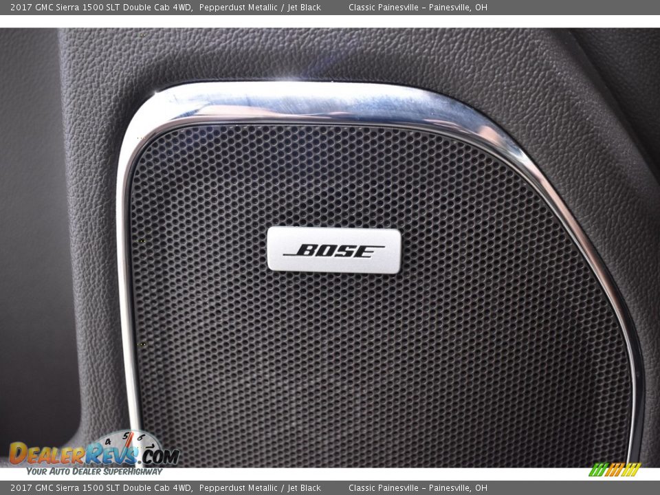 2017 GMC Sierra 1500 SLT Double Cab 4WD Pepperdust Metallic / Jet Black Photo #14