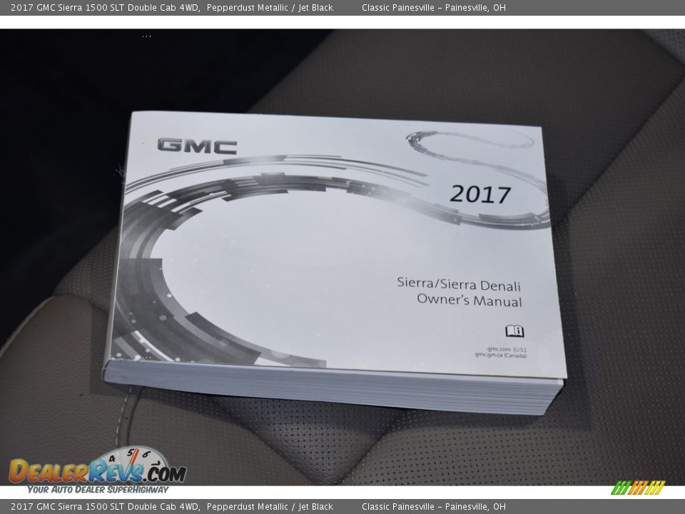 2017 GMC Sierra 1500 SLT Double Cab 4WD Pepperdust Metallic / Jet Black Photo #18