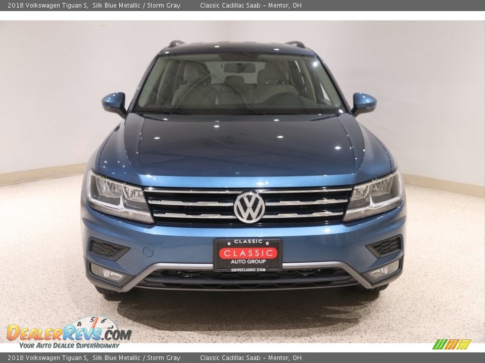 2018 Volkswagen Tiguan S Silk Blue Metallic / Storm Gray Photo #2