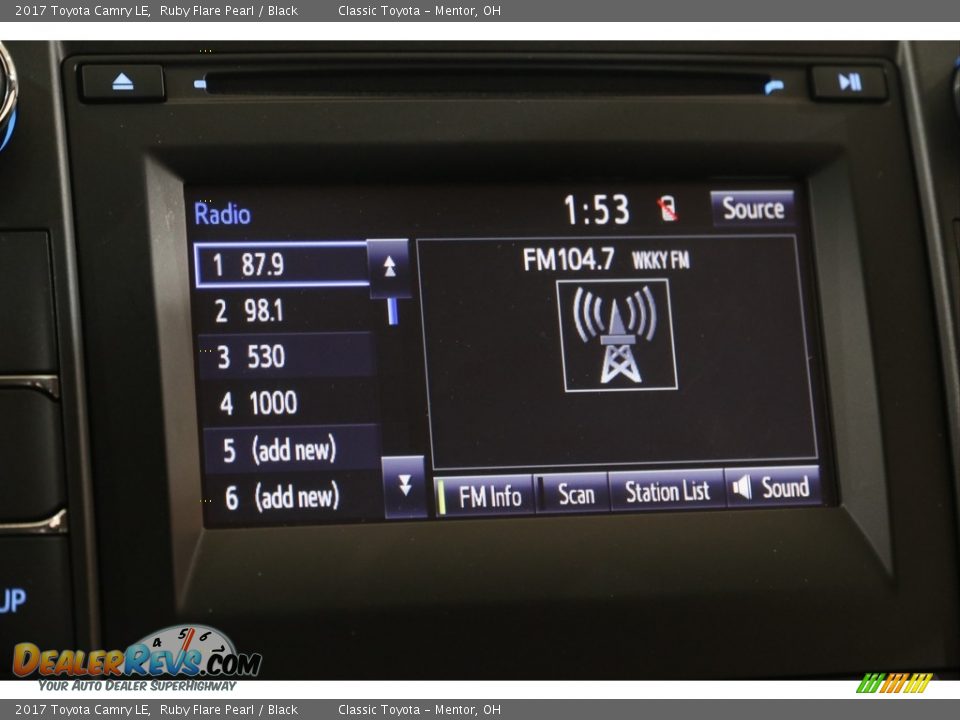 2017 Toyota Camry LE Ruby Flare Pearl / Black Photo #10