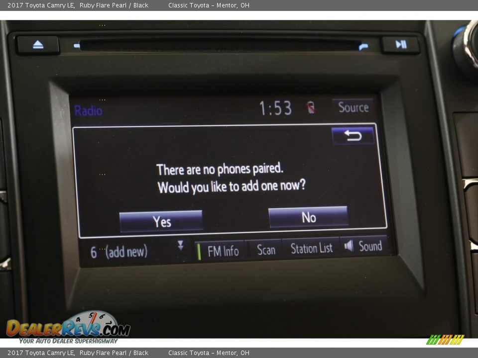 2017 Toyota Camry LE Ruby Flare Pearl / Black Photo #11