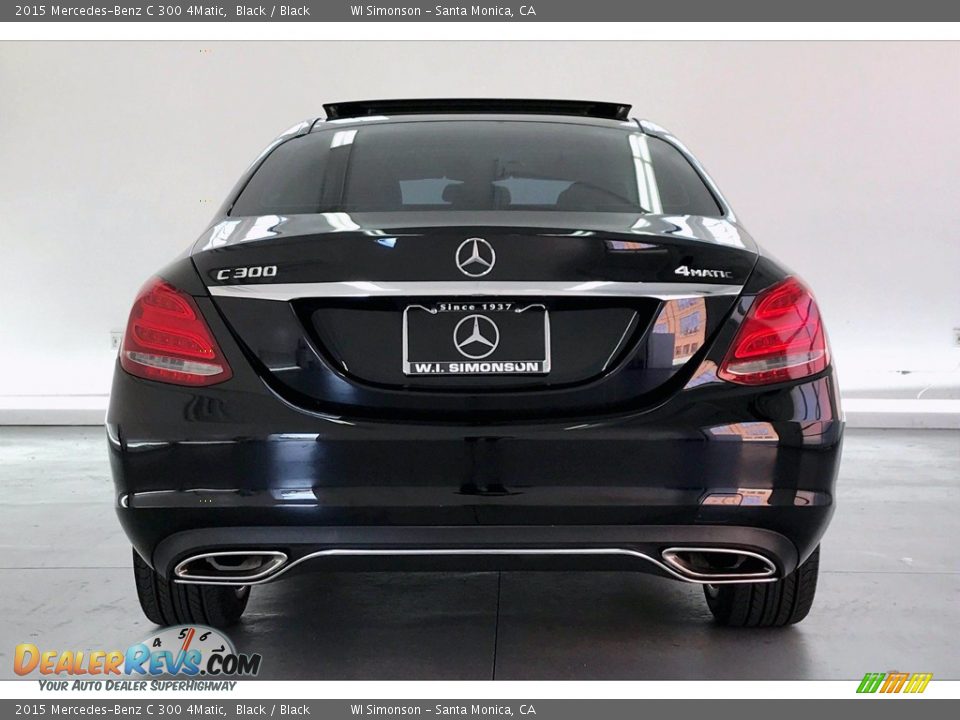 2015 Mercedes-Benz C 300 4Matic Black / Black Photo #3