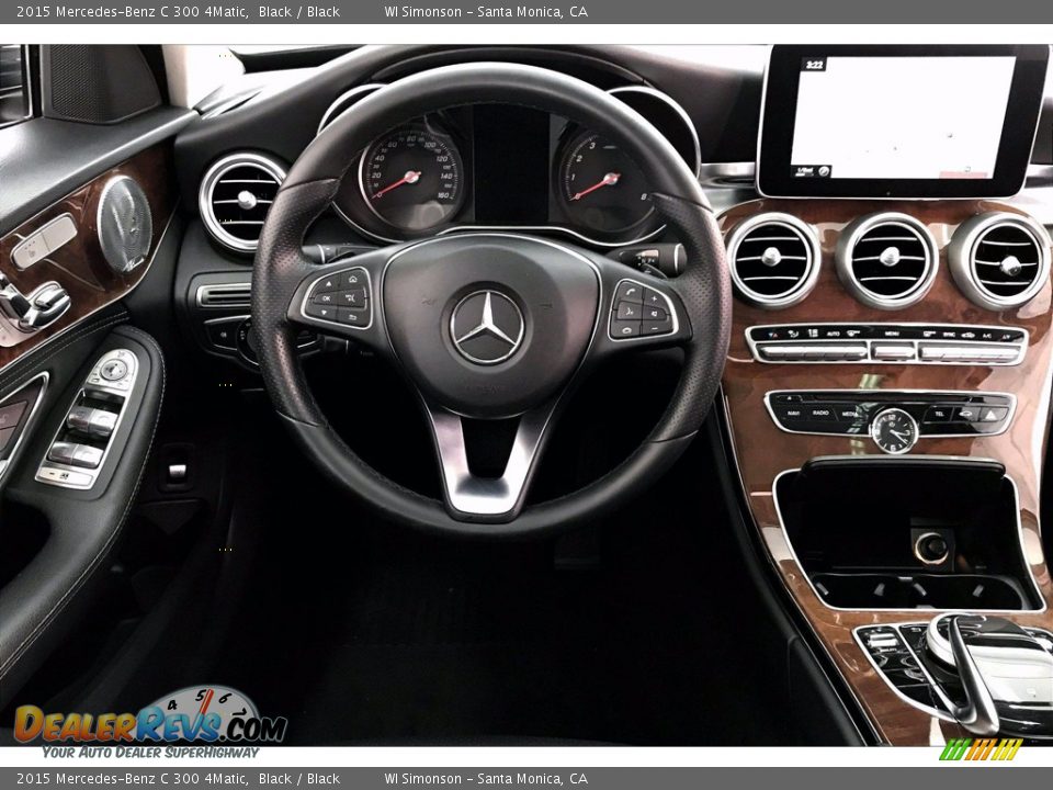 2015 Mercedes-Benz C 300 4Matic Black / Black Photo #4