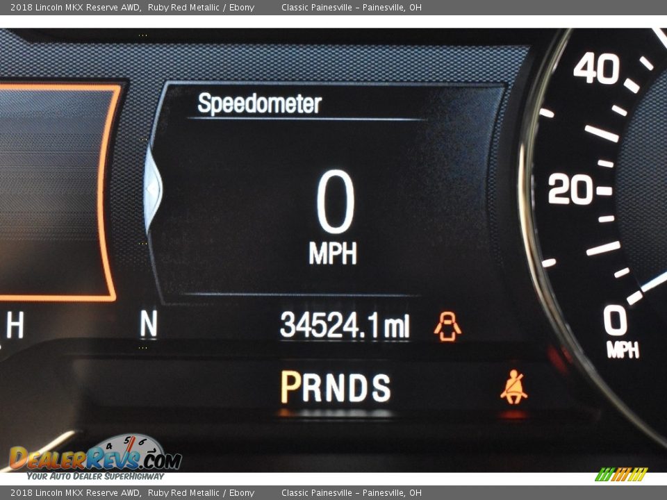 2018 Lincoln MKX Reserve AWD Ruby Red Metallic / Ebony Photo #18