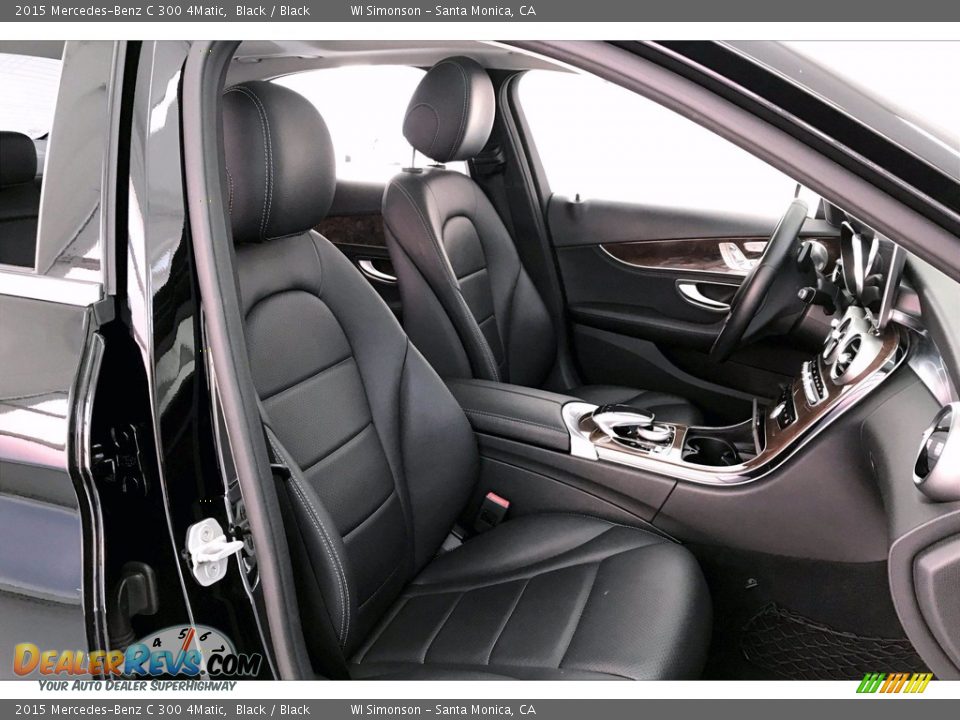 2015 Mercedes-Benz C 300 4Matic Black / Black Photo #6