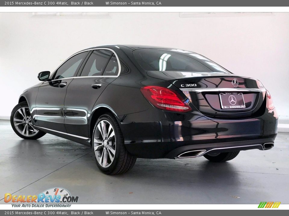 2015 Mercedes-Benz C 300 4Matic Black / Black Photo #10