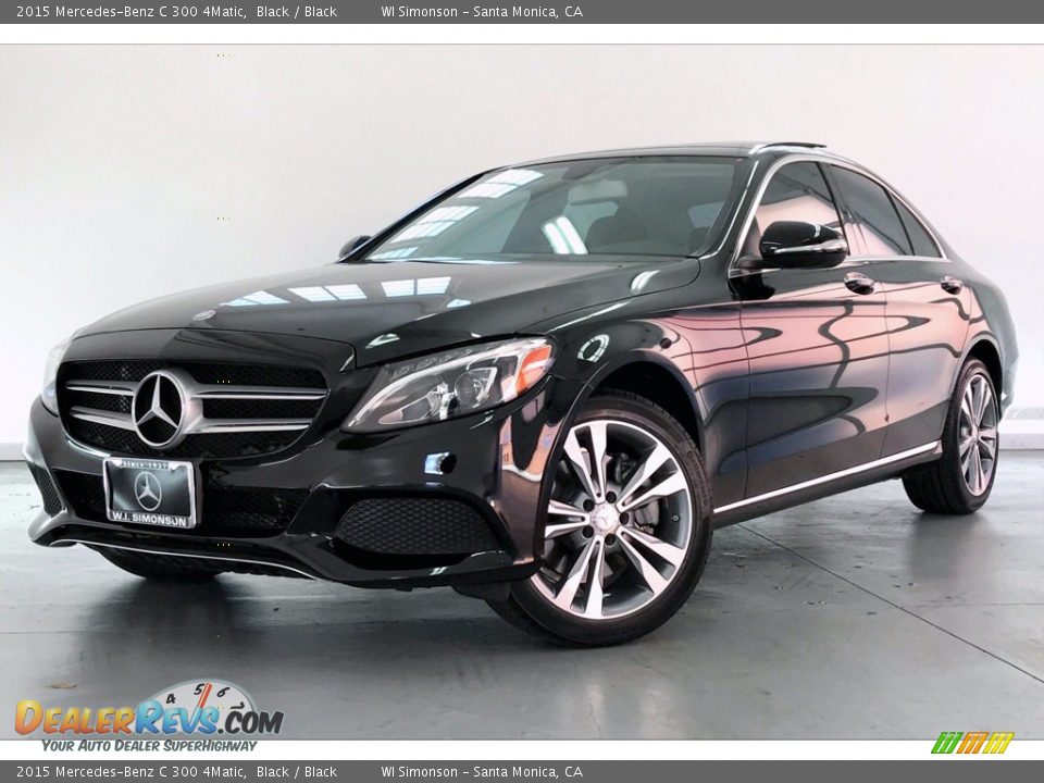 2015 Mercedes-Benz C 300 4Matic Black / Black Photo #12