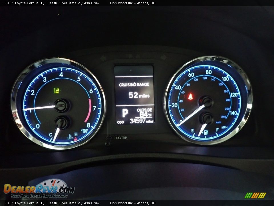 2017 Toyota Corolla LE Classic Silver Metalic / Ash Gray Photo #15