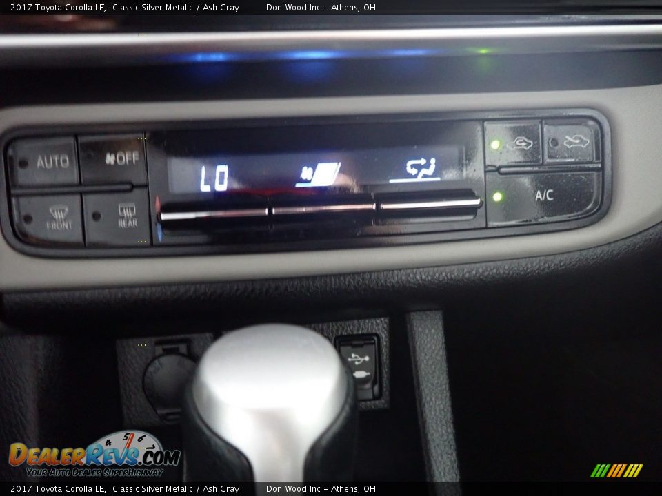 2017 Toyota Corolla LE Classic Silver Metalic / Ash Gray Photo #20