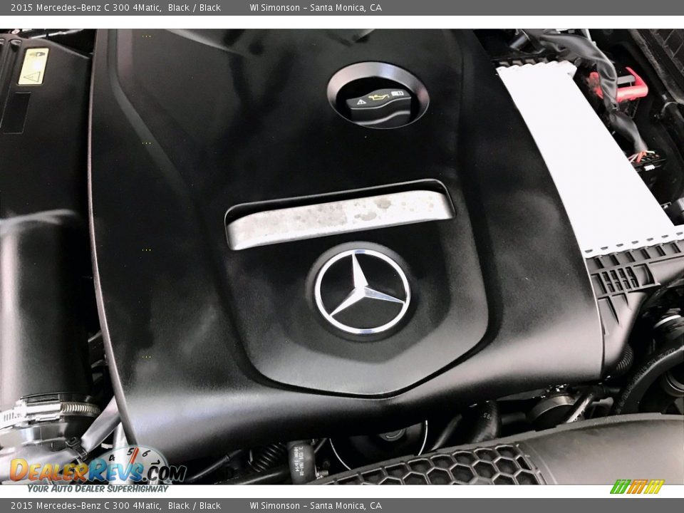 2015 Mercedes-Benz C 300 4Matic Black / Black Photo #31