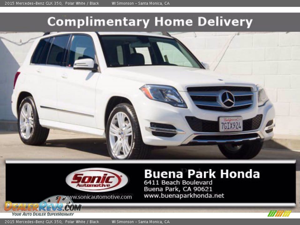 2015 Mercedes-Benz GLK 350 Polar White / Black Photo #1