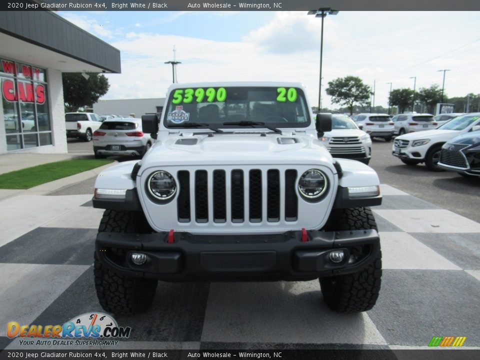 2020 Jeep Gladiator Rubicon 4x4 Bright White / Black Photo #2