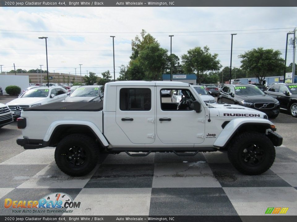 2020 Jeep Gladiator Rubicon 4x4 Bright White / Black Photo #3