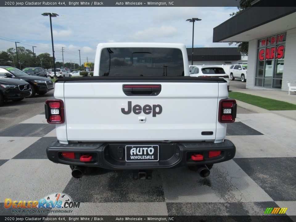2020 Jeep Gladiator Rubicon 4x4 Bright White / Black Photo #4