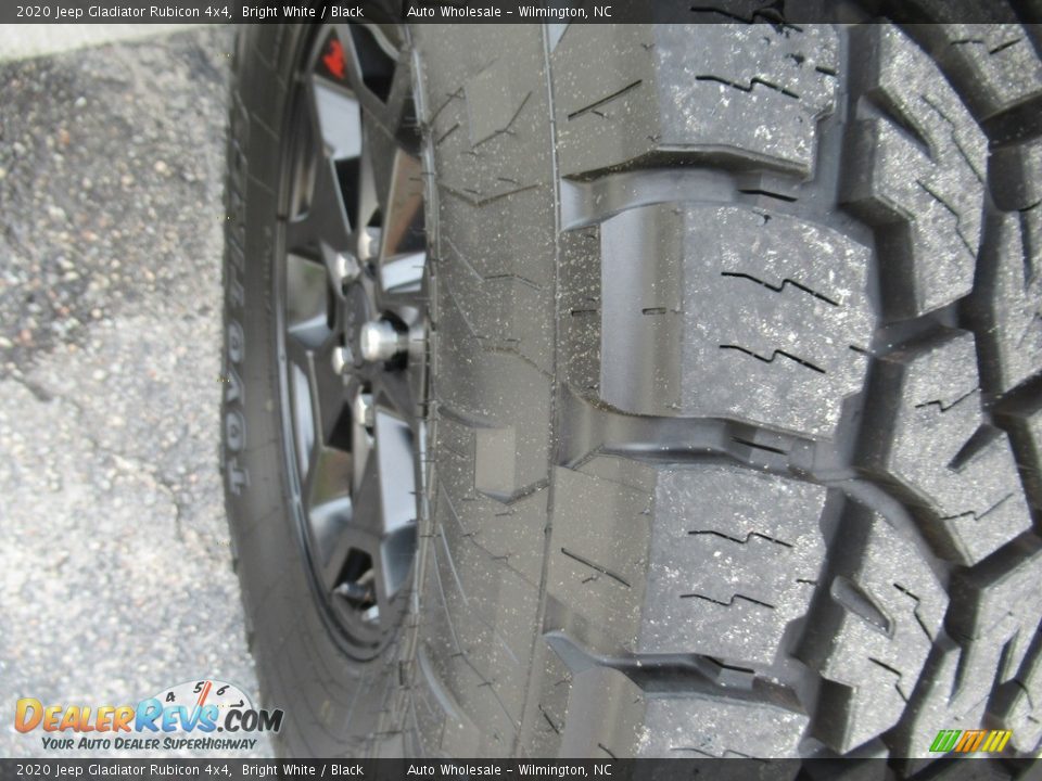 2020 Jeep Gladiator Rubicon 4x4 Bright White / Black Photo #9