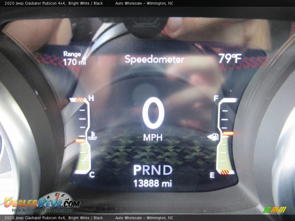 2020 Jeep Gladiator Rubicon 4x4 Bright White / Black Photo #15