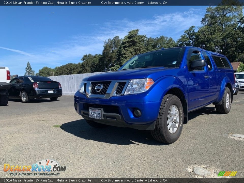 2014 Nissan Frontier SV King Cab Metallic Blue / Graphite Photo #1