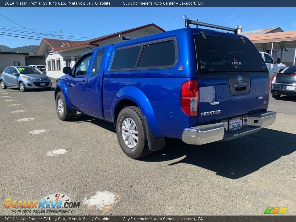 2014 Nissan Frontier SV King Cab Metallic Blue / Graphite Photo #3