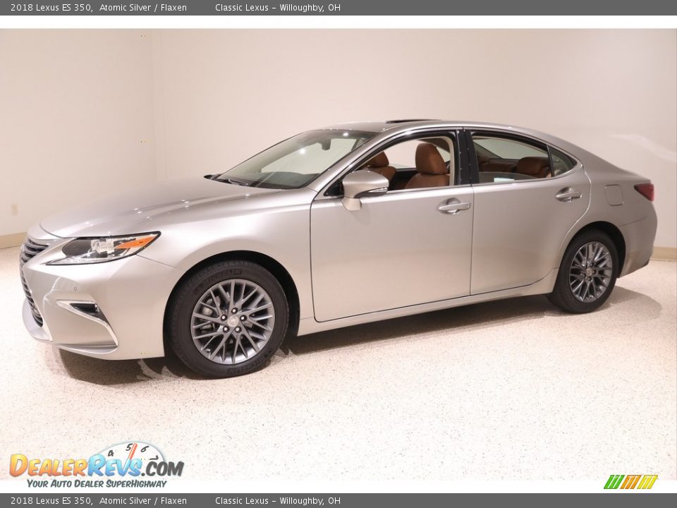 2018 Lexus ES 350 Atomic Silver / Flaxen Photo #3