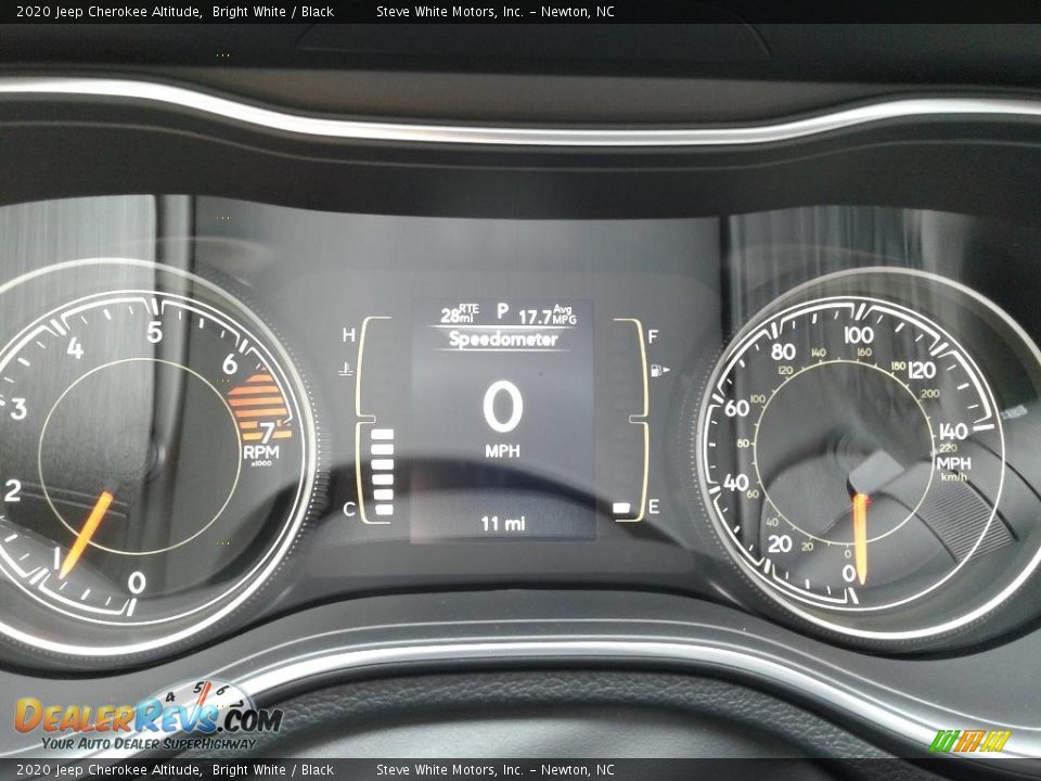 2020 Jeep Cherokee Altitude Bright White / Black Photo #21