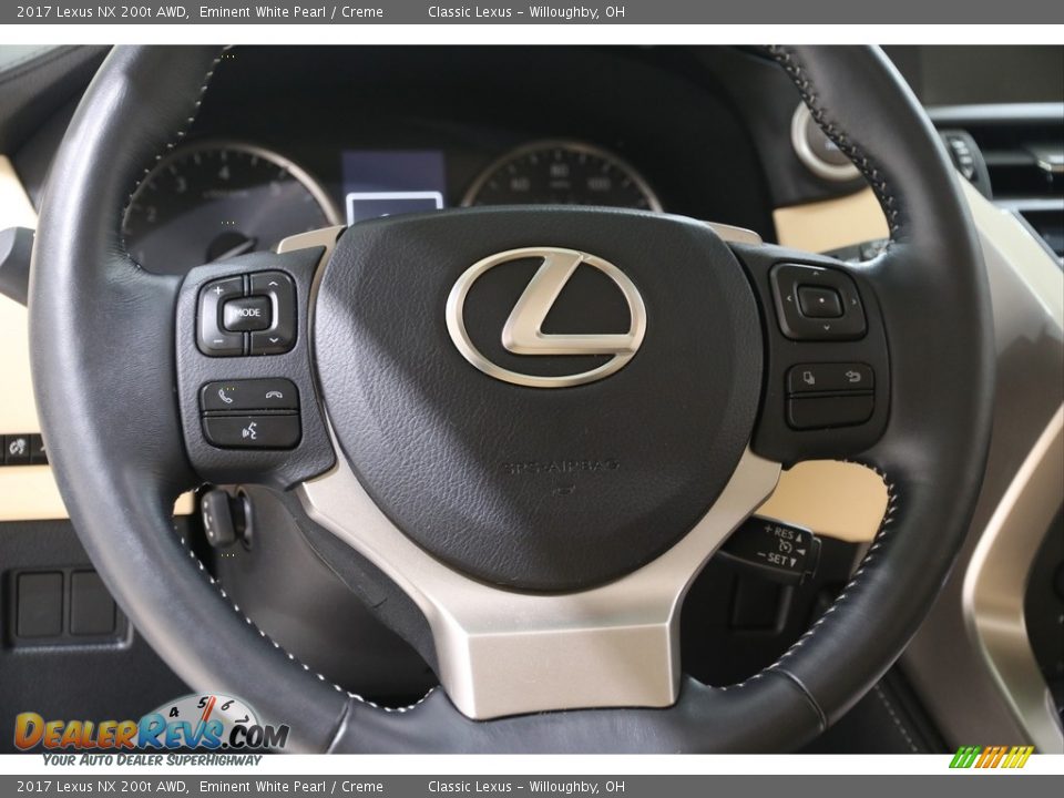 2017 Lexus NX 200t AWD Eminent White Pearl / Creme Photo #7