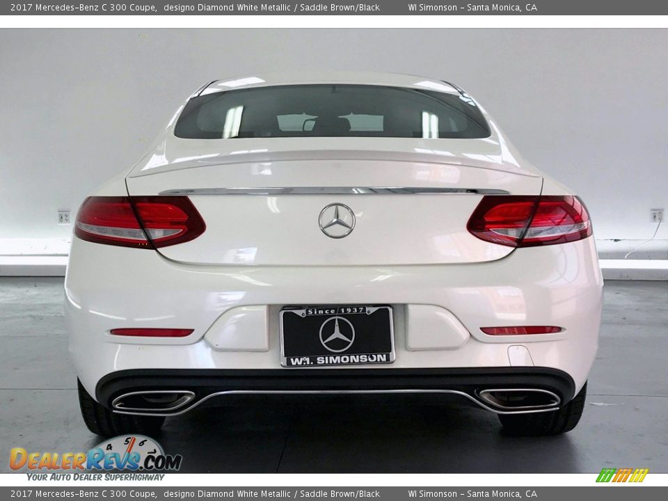 2017 Mercedes-Benz C 300 Coupe designo Diamond White Metallic / Saddle Brown/Black Photo #3