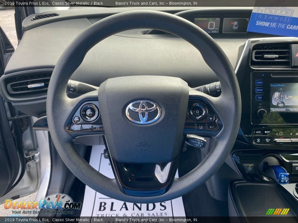 2019 Toyota Prius L Eco Classic Silver Metallic / Black Photo #15