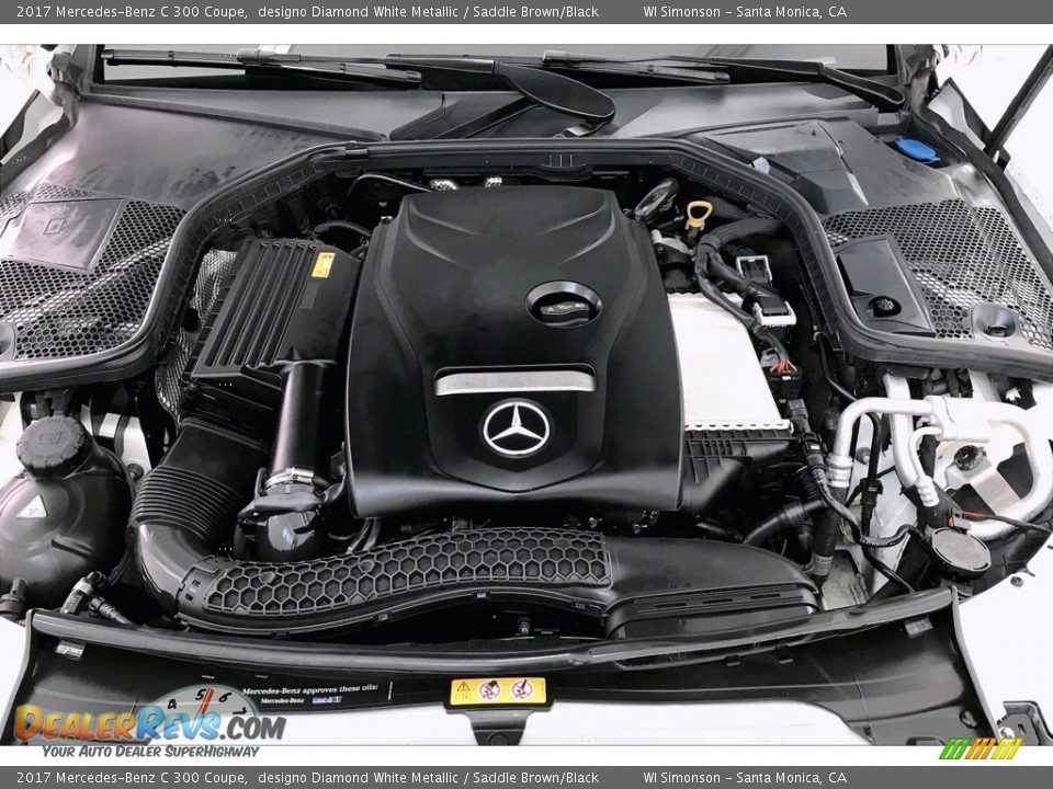 2017 Mercedes-Benz C 300 Coupe designo Diamond White Metallic / Saddle Brown/Black Photo #9