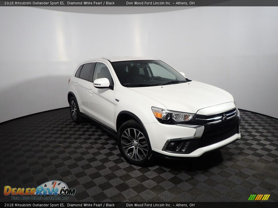 2018 Mitsubishi Outlander Sport ES Diamond White Pearl / Black Photo #3