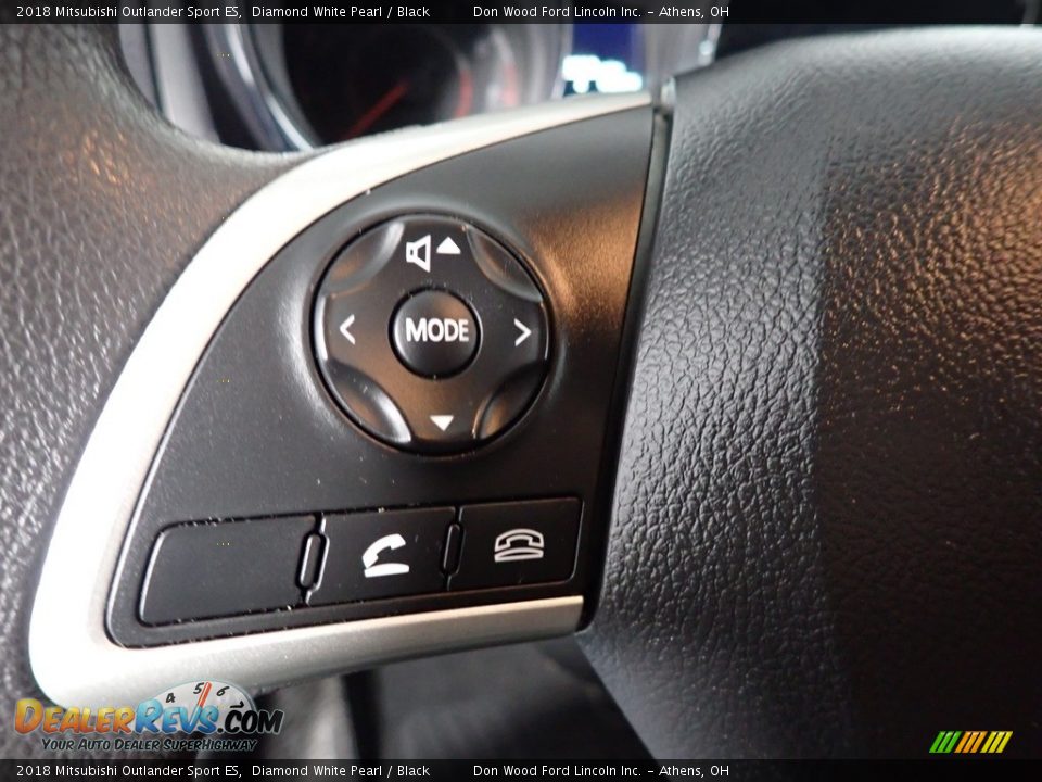 2018 Mitsubishi Outlander Sport ES Diamond White Pearl / Black Photo #14