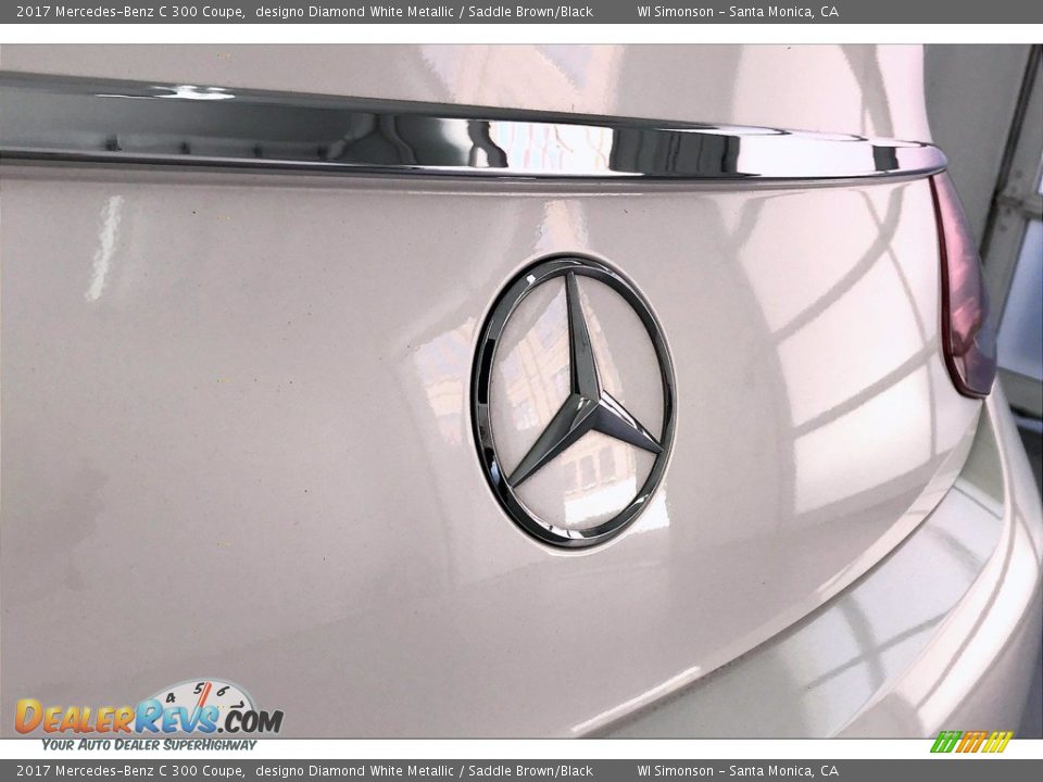 2017 Mercedes-Benz C 300 Coupe designo Diamond White Metallic / Saddle Brown/Black Photo #27